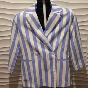 English Factory Striped blazer/double breasted jacket